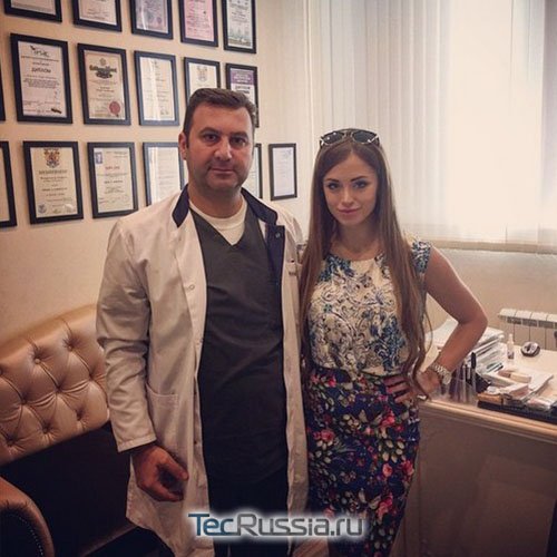 Диана Игнатюк с пластическим хирургом Тиграном Алексаняном