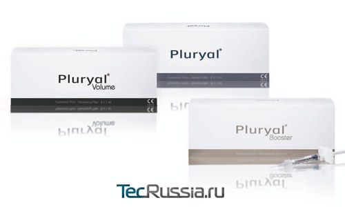 упаковки трех видов филлеров Плюриаль