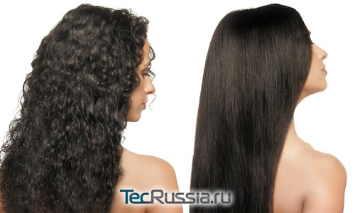 Фото до и после выпрямления волос керотином