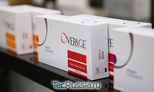 упаковки геля Overage